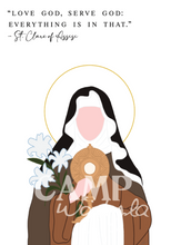 Load image into Gallery viewer, St. Clare of Assisi Print