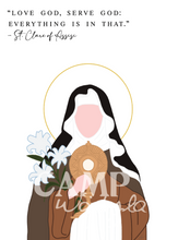 Load image into Gallery viewer, St. Clare of Assisi Print
