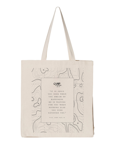 Topographic Tote Bag